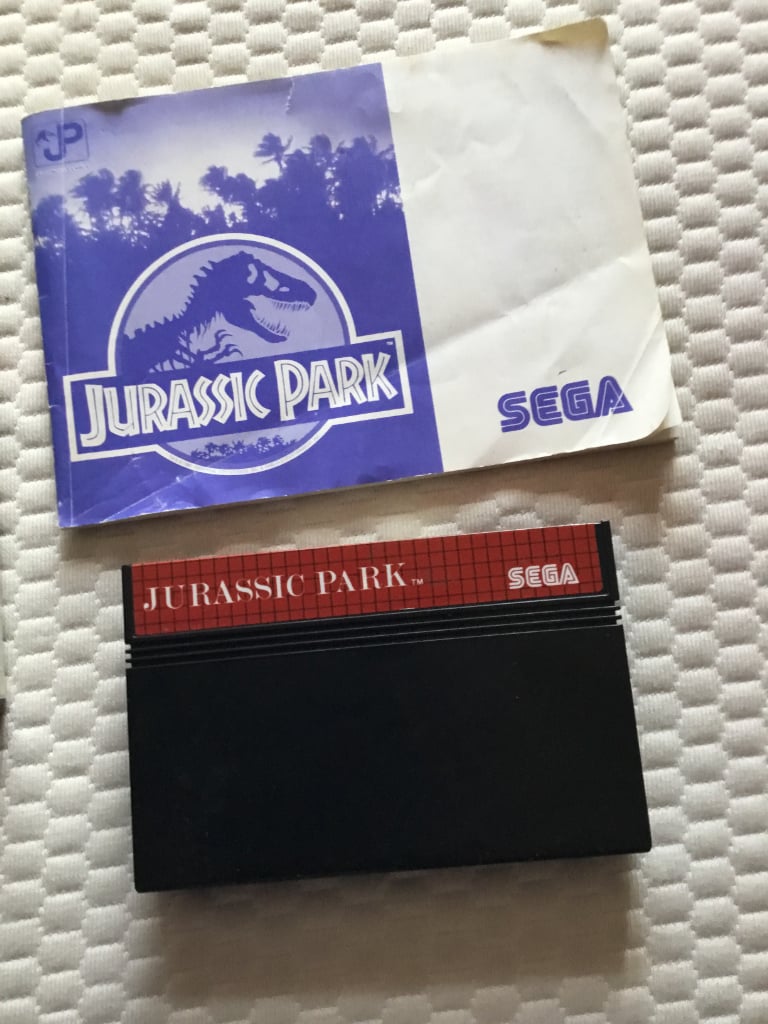 Jurassic park sega master system boxed game