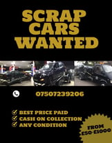 Scrap cars wanted best prices paid 