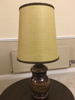 Mid-century large table lamp and shade in perfect condition