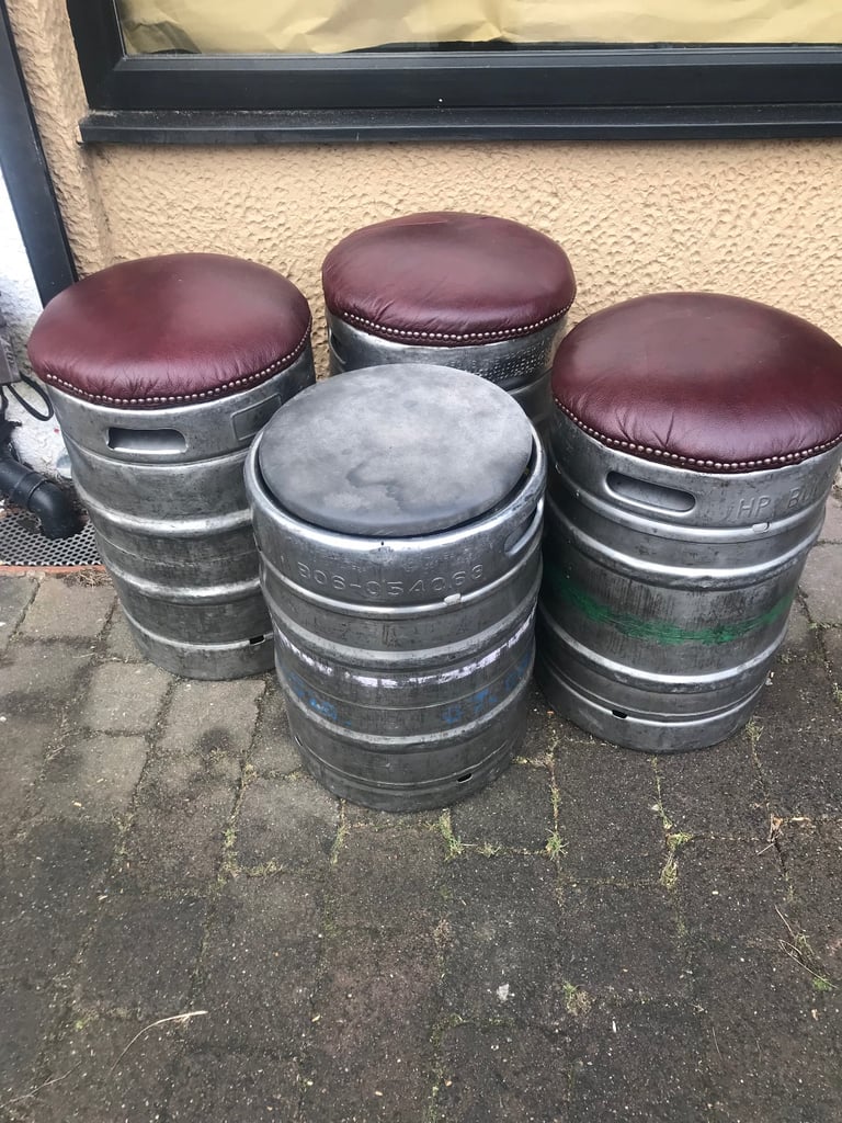 image for Pub bar beer barrel seating stools