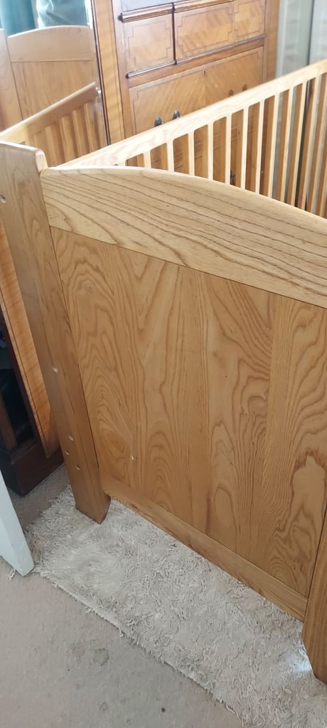 Solid Oak Cot