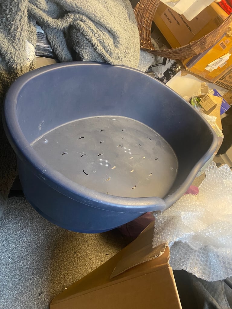 Large plastic hard dog bed 
