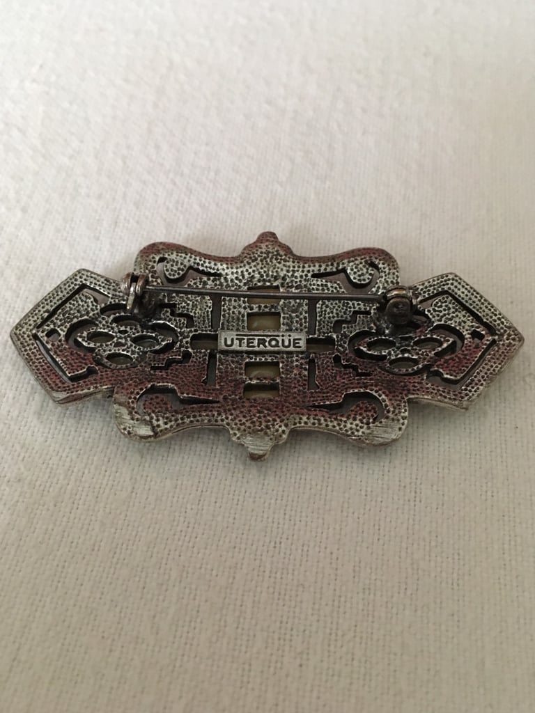 Italian UTERQUE Vintage Costume Pin Brooch