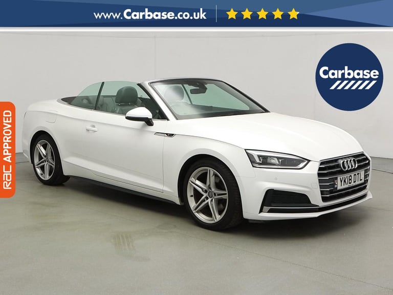 2018 Audi A5 Cabriolet 2.0 TFSI S line Convertible 2dr Petrol S Tronic Euro 6 (s/s) (190 ps) Conv...