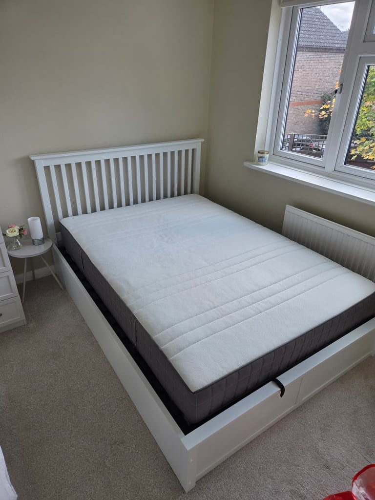 image for Ottoman Double Bed with storage and mattress