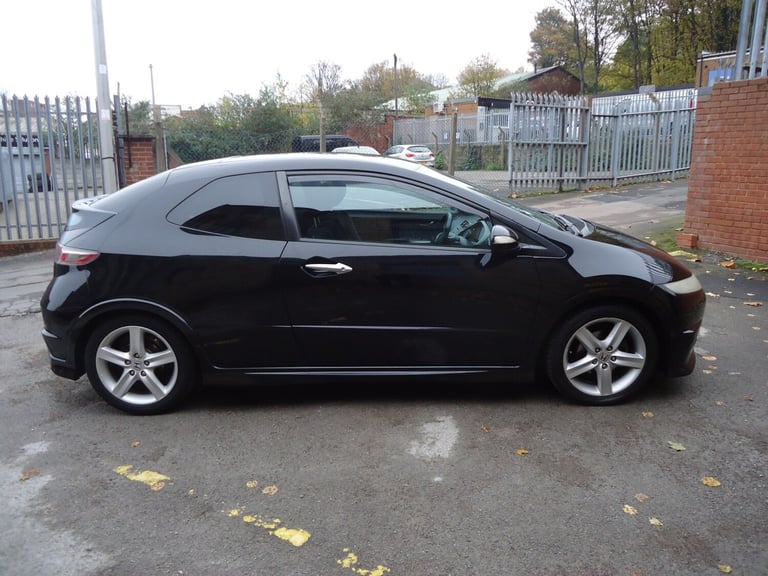 HONDA CIVIC 1.8 i-VTEC Type S GT Black Manual Petrol 2009