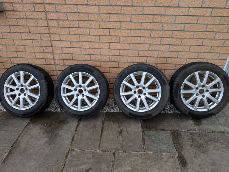 Autec skandic 16 inch alloys continental winter tyres TS850 