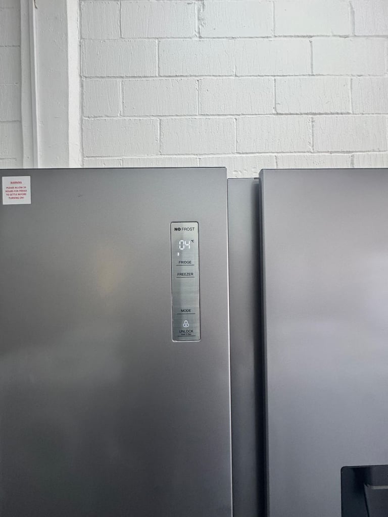 Fridgemaster American Style Fridge Freezer – 519L Silver - Free Same Day Delivery