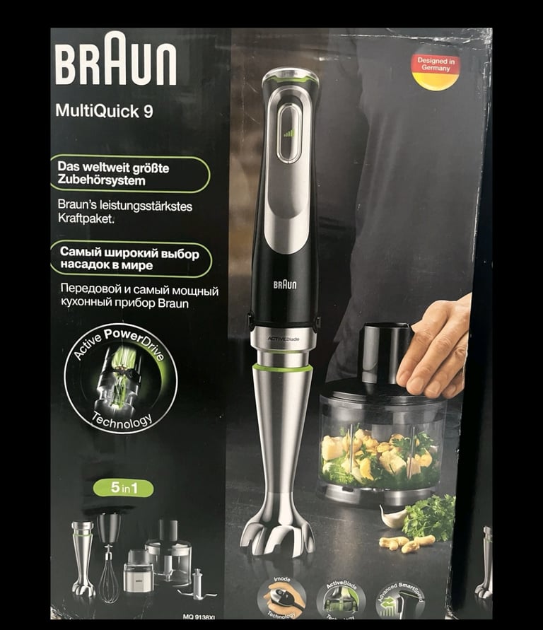 image for Braun MultiQuick 9 5-in-1 Hand Blender 1200W Model MQ 9138XI