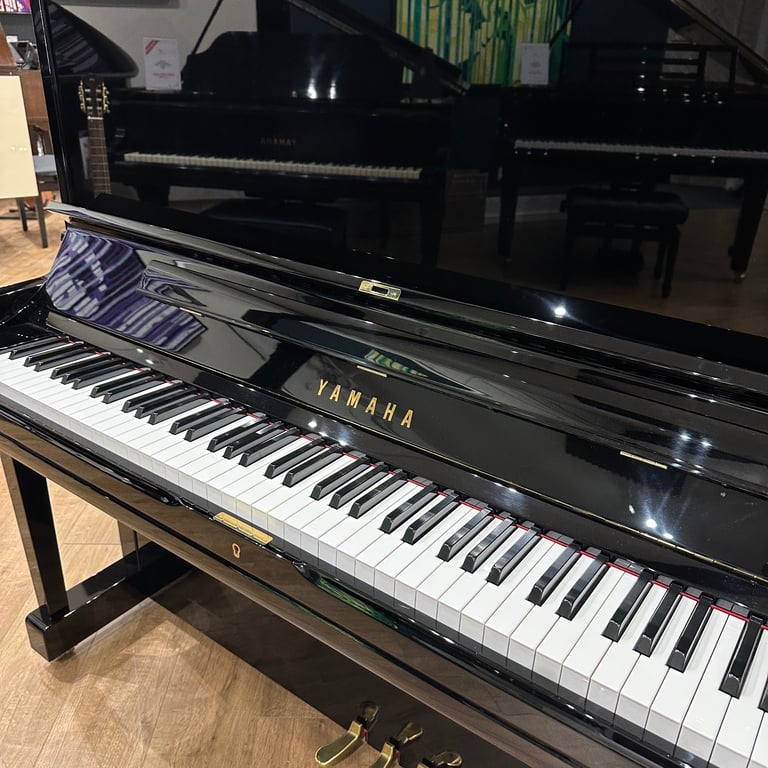 Yamaha YUS3 Upright Piano (2024) Black Polyester | Delivery, Tuning, Stool, Warranty