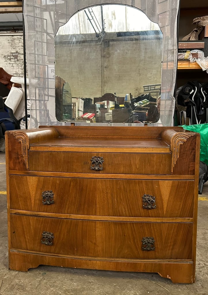 Antique B & E Furniture Art Deco Dressing Table