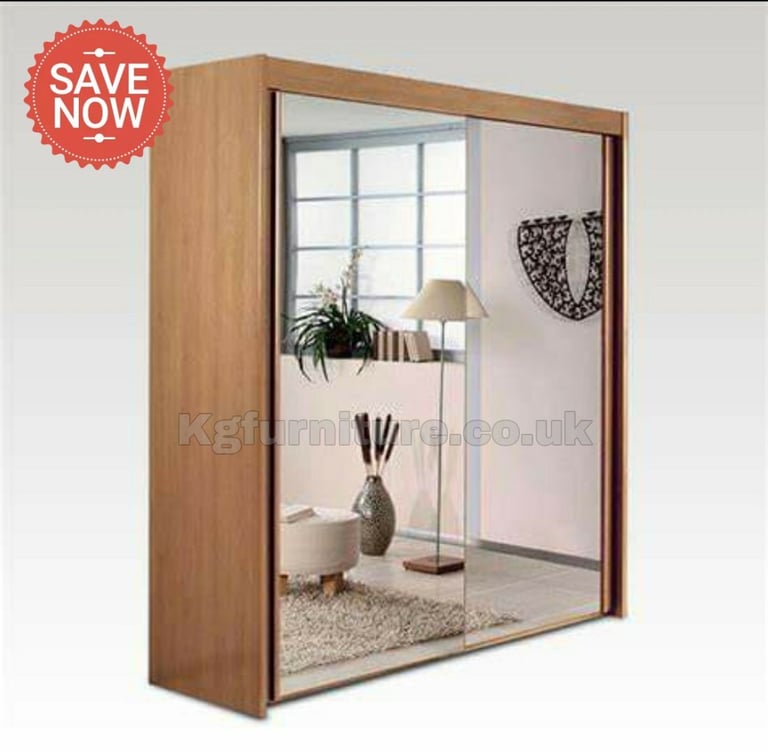 High-Quality Sliding Mirror Door Wardrobe – Ideal for Small & Large Spaces