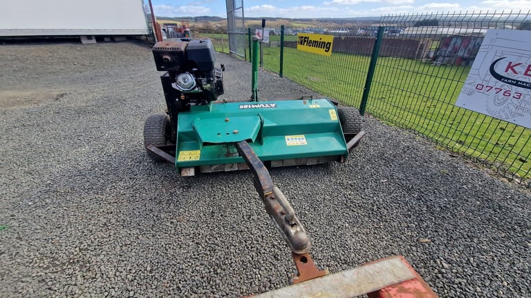 Quad atv petrol scarifier / flail mower farm stables tractor 