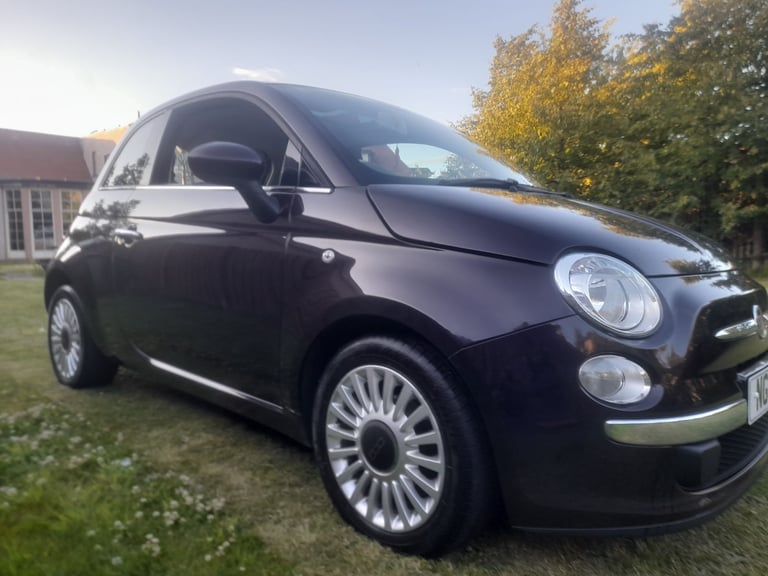 2013 FIAT 500 1.2i LOUNGE LIMITED PURPLE ULEZ FREE MOT  02/2026 SUPERB