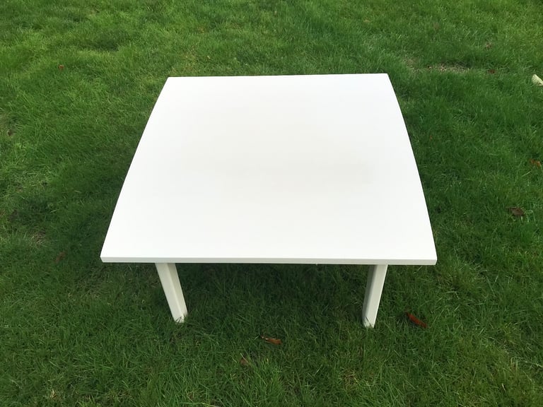 White painted low table
