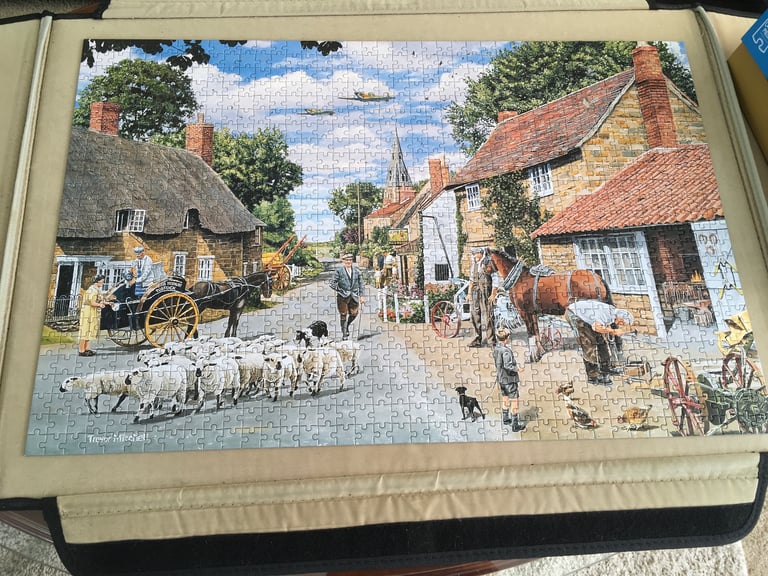1000 piece jigsaw puzzle. Village farrier