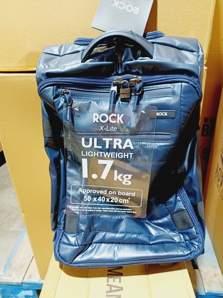 Rock Suitcase Luggage Case Travel Frameless Trolley Travel Bag on Wheels