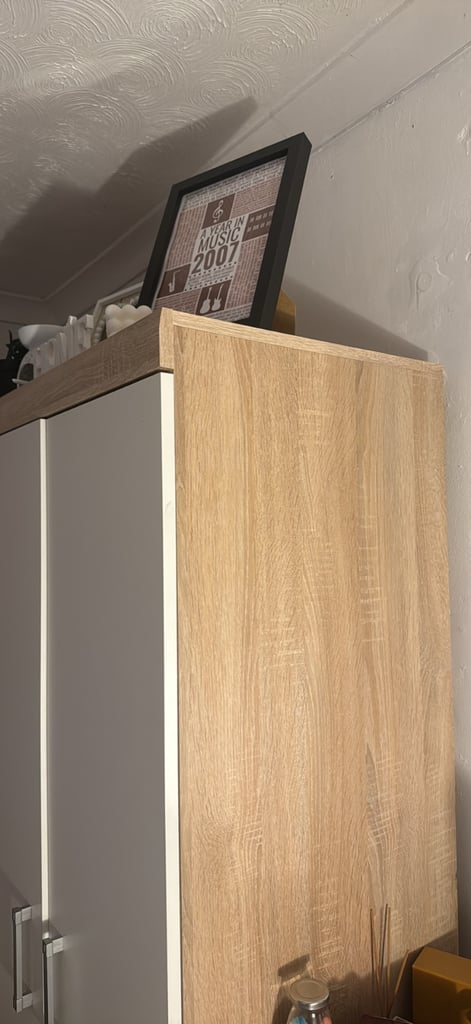 Double door wardrobe! Oak and white 