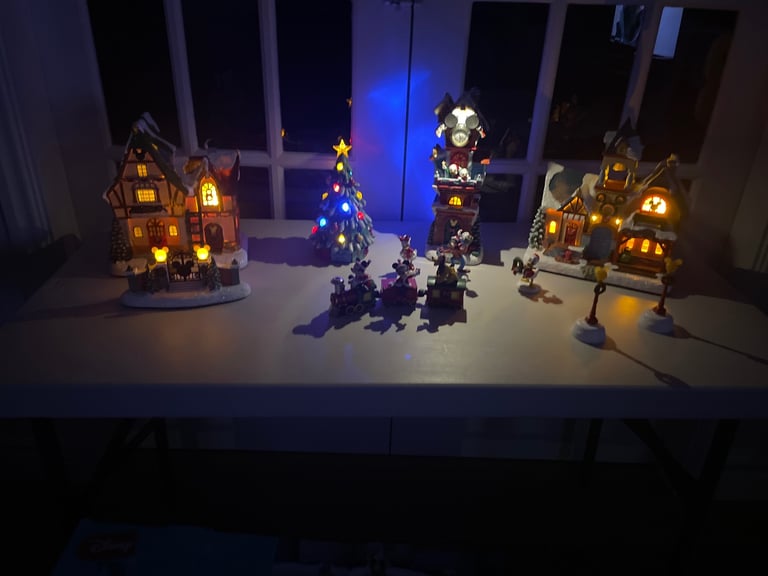 image for Disney 13 piece illuminated musical village