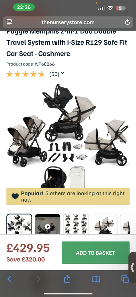 Double pram