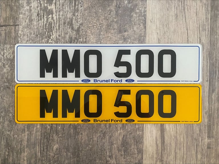 image for MMO 500 Cherished Private Registration Number Plate Fiat Mercedes - Can Post 