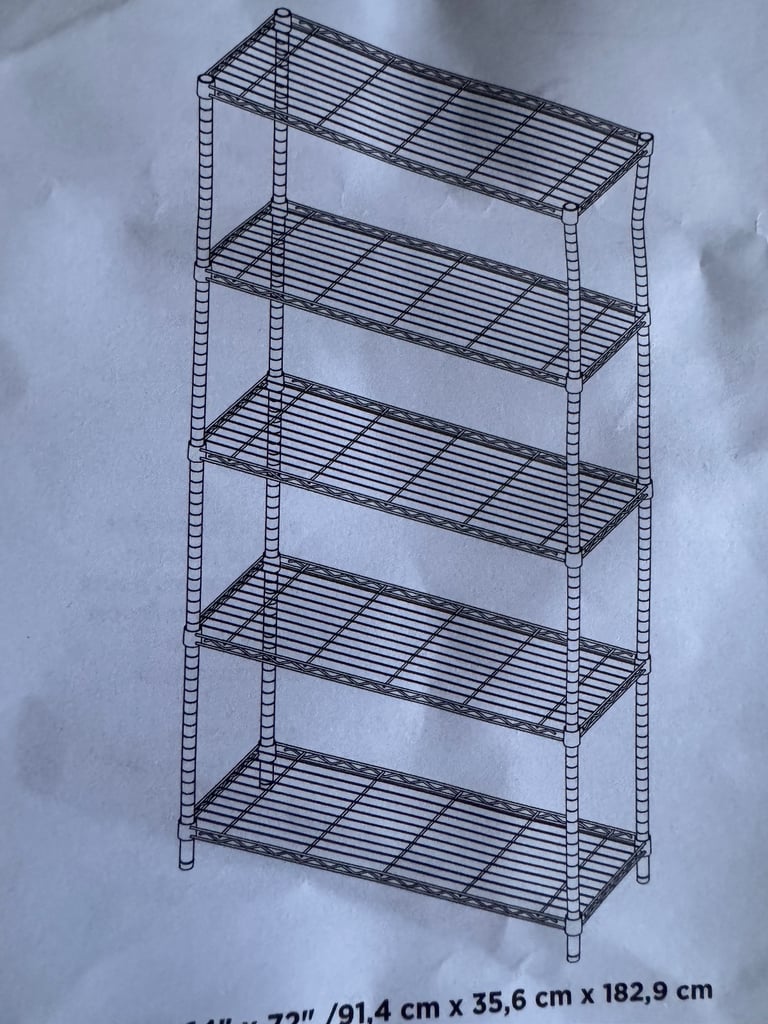 Metal Shelving units x2 
