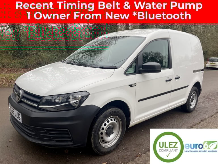 2019 Volkswagen Caddy 2.0TDI BlueMotion Tech Startline Euro 6 Panel Van In White PANEL VAN Diesel...