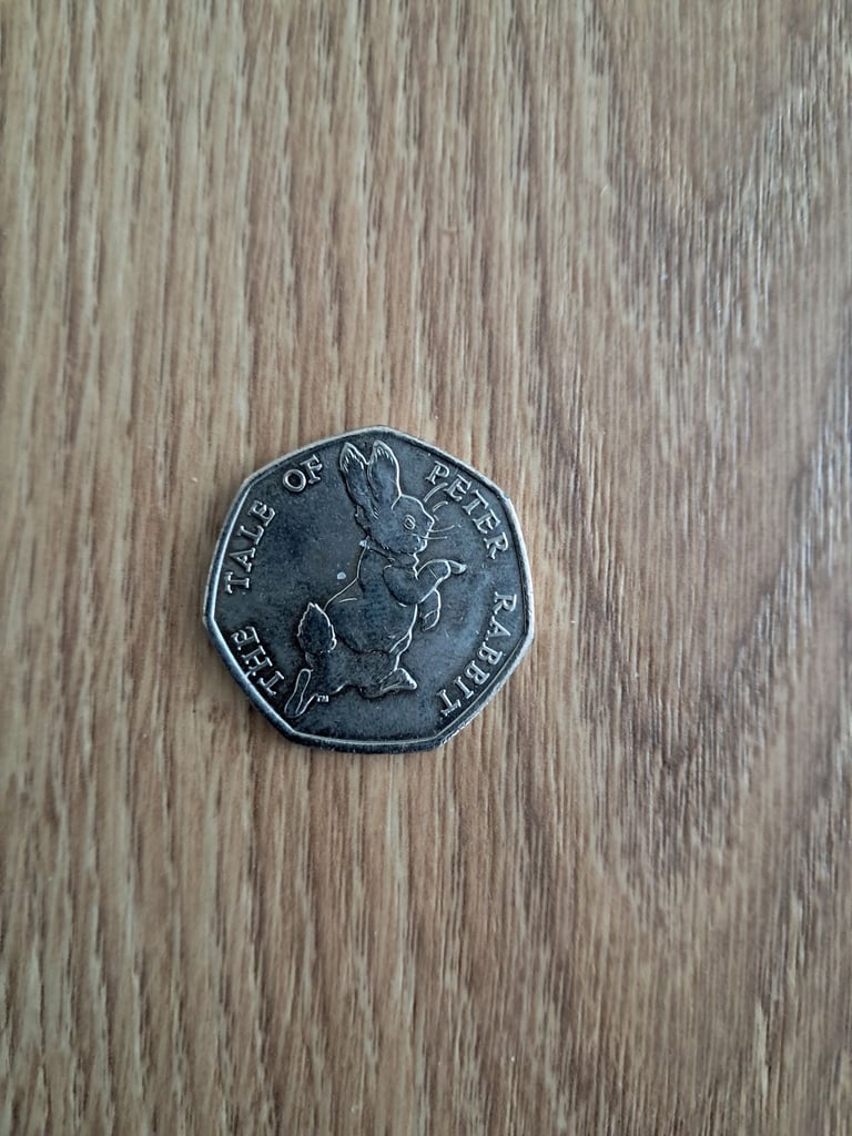 3 Beatrix Potter 50p Collectors Coins 