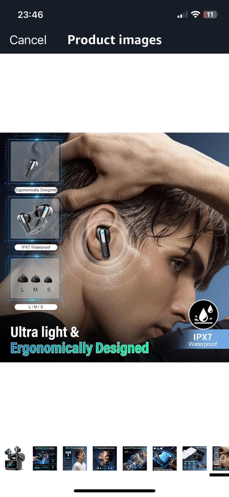 Earbuds Wireless Bluetooth 5.4 Brand New Boxed Black 