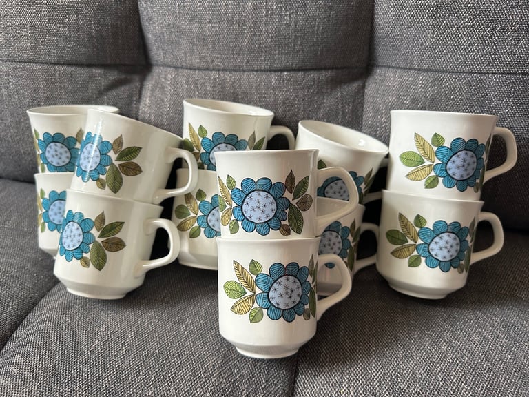 Retro Vintage JG Meakin “Topic” Coffee & Tea Set