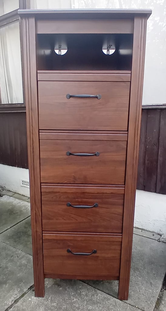 BRUSALI Chest of drawers with 4 drawers - brown