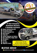 image for 24 HOUR BREAKDOWN RECOVERY SERVICE & ROADSIDE ASSISTANCE 