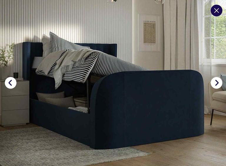 Smart Tv king size bed frame, matress   