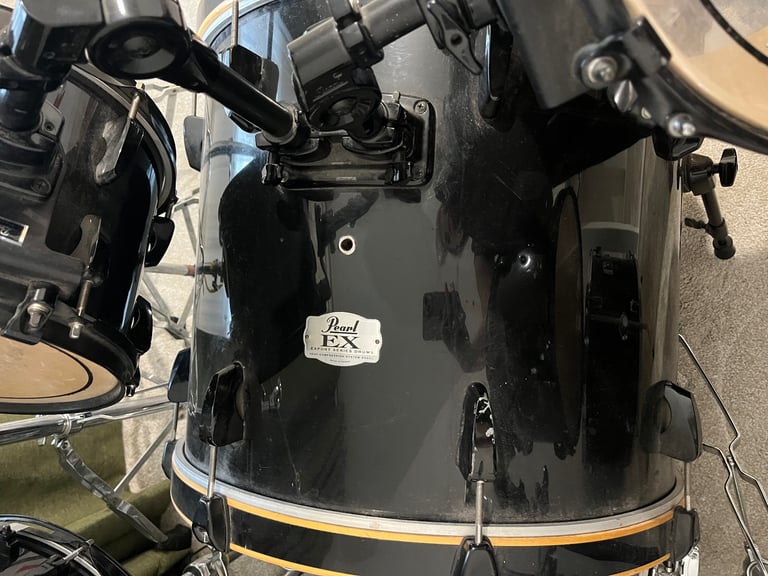 Drums Pearl export ex 5 piece kit black