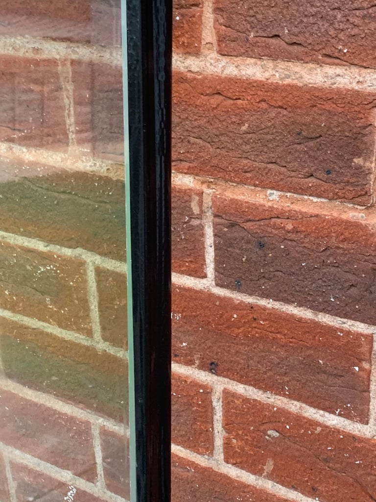 DOUBLE GLAZED TOUGHENED CLEAR GLASS PANELS X 2 IDENTICAL 63.5CM BY 175.5CM