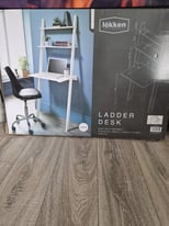White ladder desk