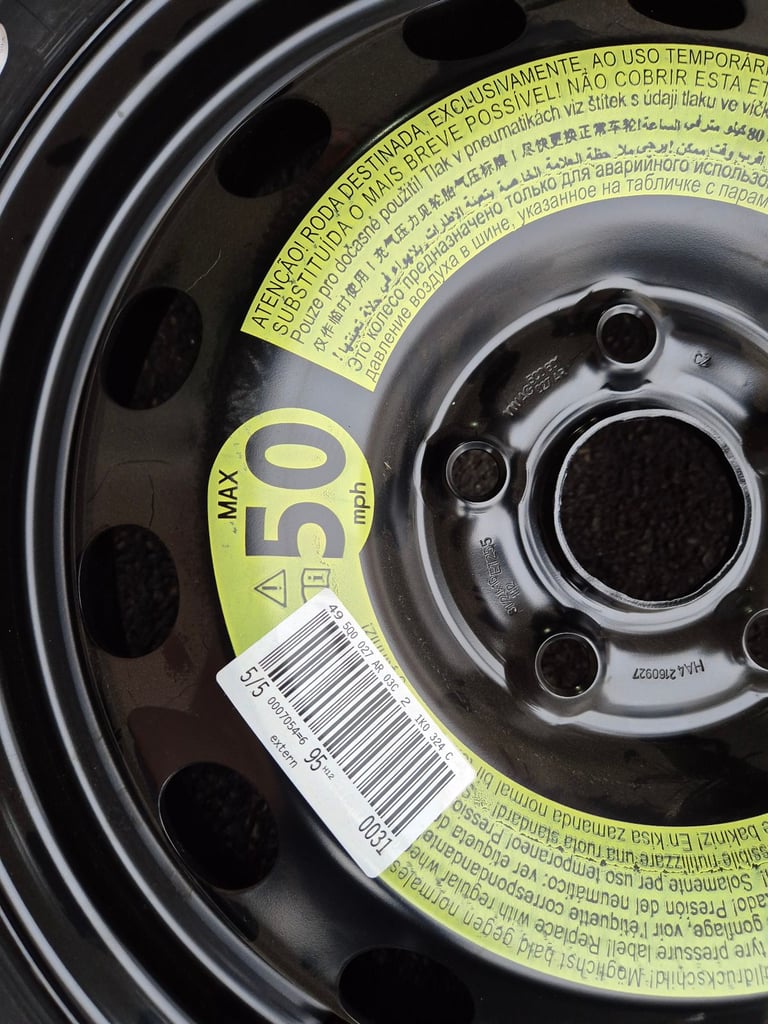 Genuine Seat Leon mk 3 spacesaver spare wheel kit