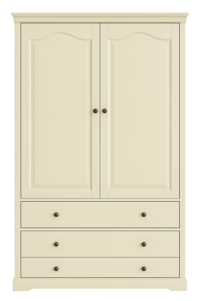 image for Soft cream double wardrobe