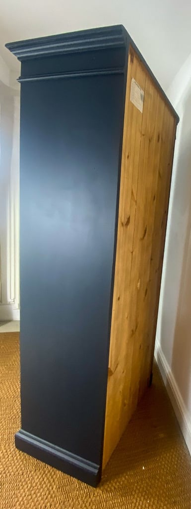5.5ft Reclaimed solid pine kitchen dresser larder pantry linen cupboard tall slim with deep shelves