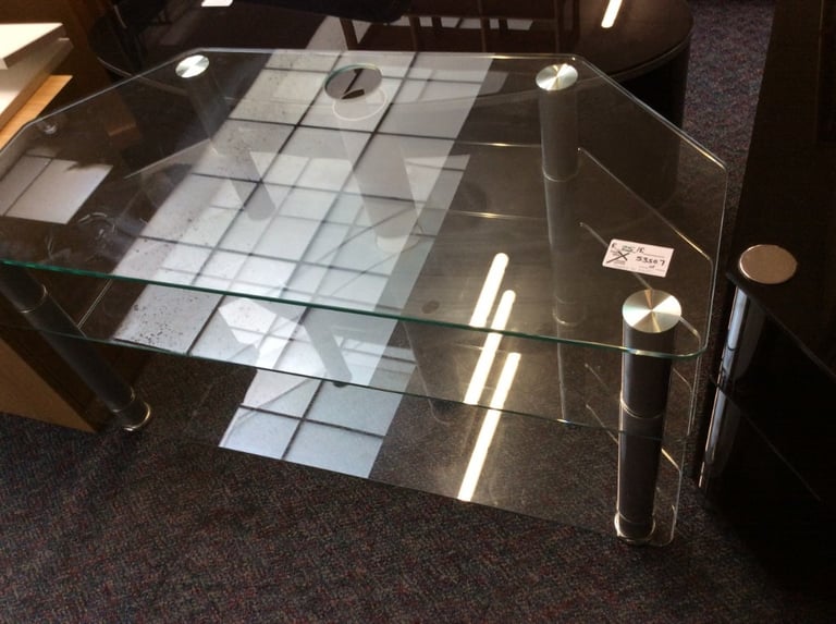 Glass TV table #53507 £25