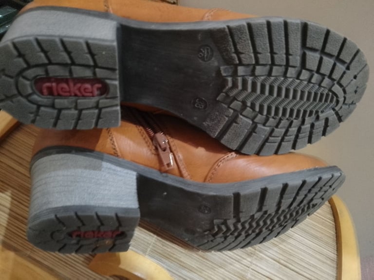 Rieker leather high ankle boots size 5