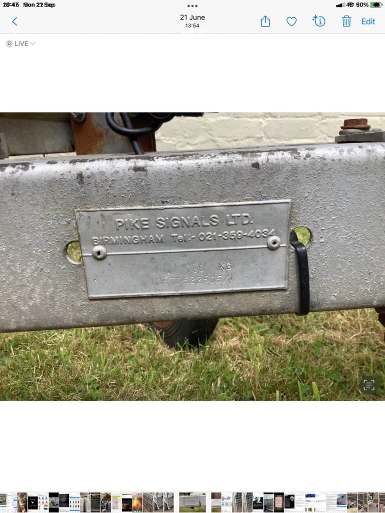 TRAILER FULLY GALVANISED HIGH SIDES 700 KILO RATED.