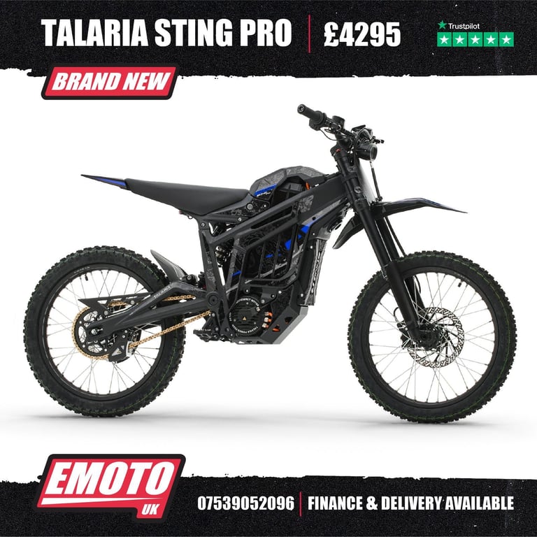 NEW TALARIA STING PRO MX5 72V 2025 Electric Bike @EmotoUK - Finance Available