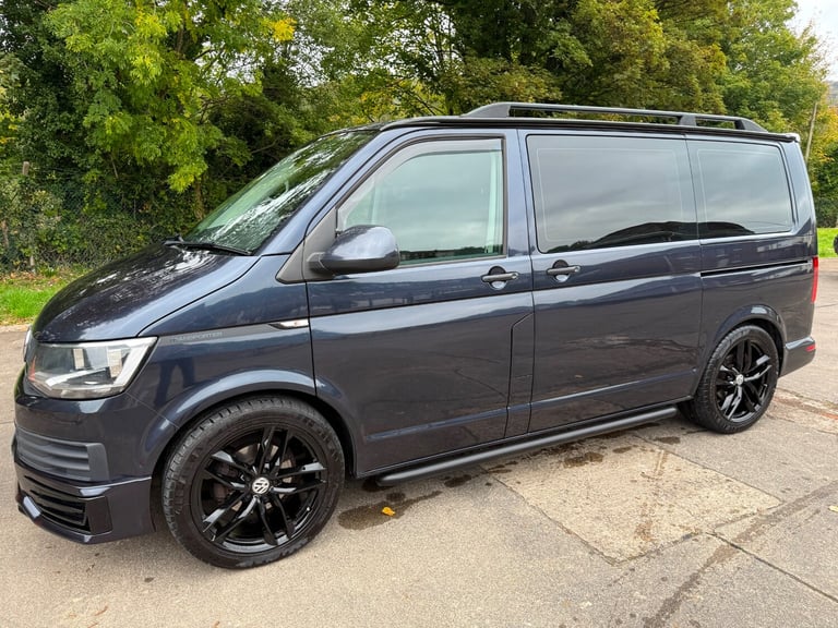 2018 VOLKSWAGEN TRANSPORTER T6 TDI 8 SEAT SHUTTLE SWB IN STARLIGHT BLUE - EURO