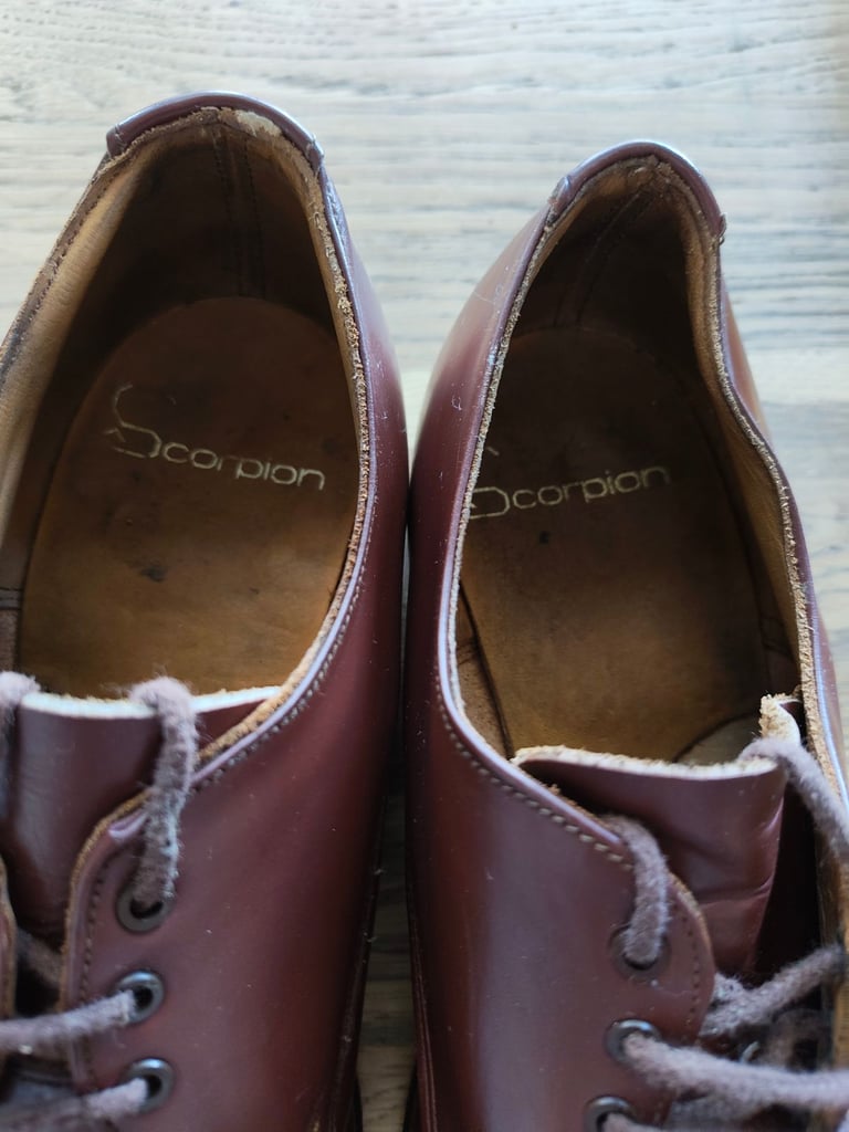 Henselite lawn bowling bowls with case and Scorpion Shoes