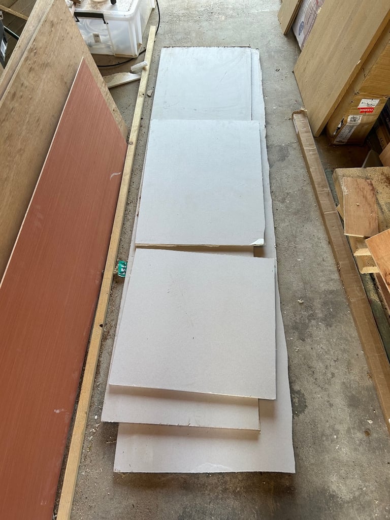 Free plasterboard offcuts 12.5mm 