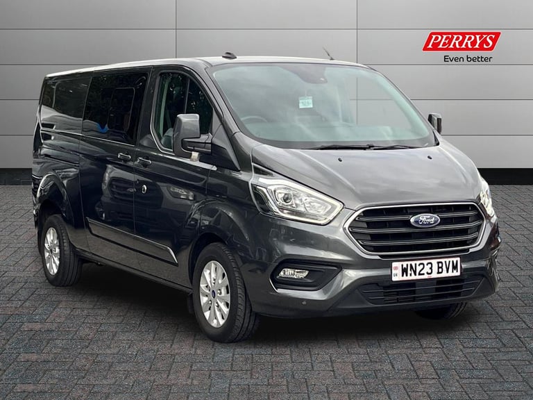 image for 2023 Ford Transit Custom 2.0 EcoBlue 170ps Low Roof D/Cab Limited Van Auto Crew Bus DIESEL Automatic