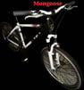 Black/white mongoose 14 speed Refb used mountain bike 