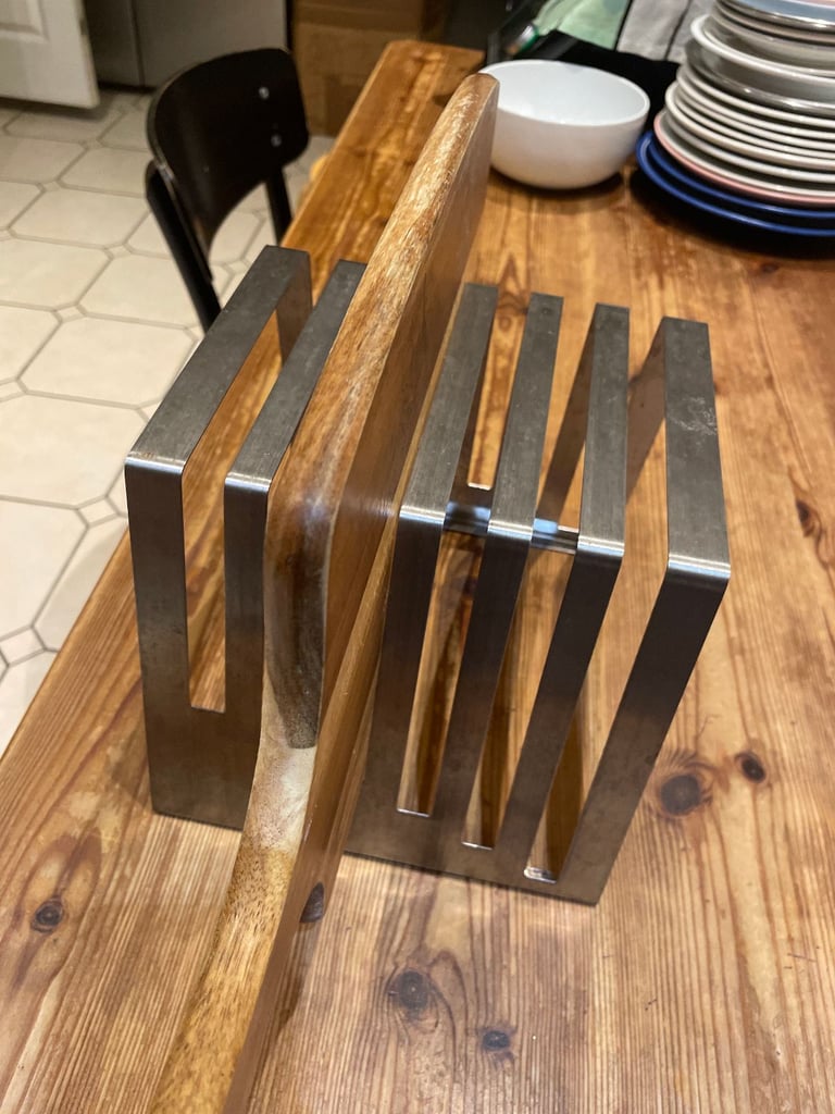image for iPad chopping board holder rack