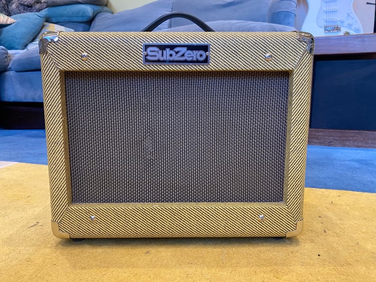 image for Sub Zero Gold Base Guitar Amp Amplifier Electic Practice Amp Working